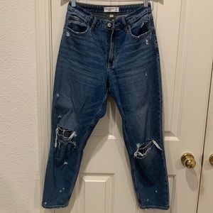 Abercrombie & Fitch Curve Love High Rise Mom Jeans